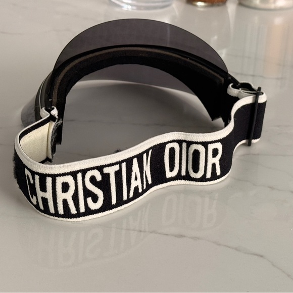Dior Black and Gray Monogram Visor